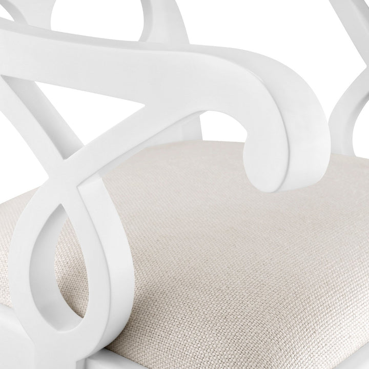 Loop Arm Chair Eggshell White