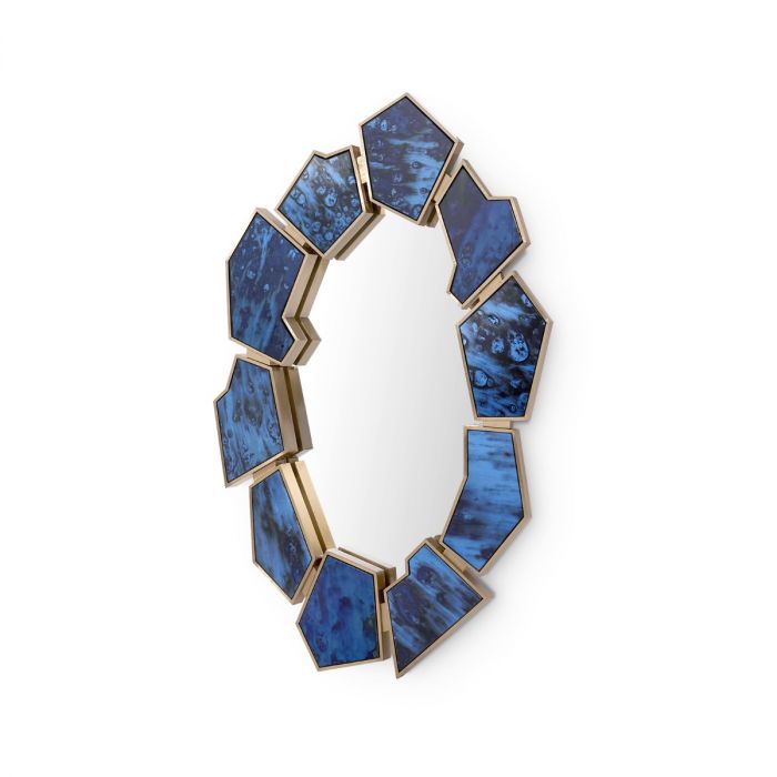 Lucas Mirror Antique Midnight Blue
