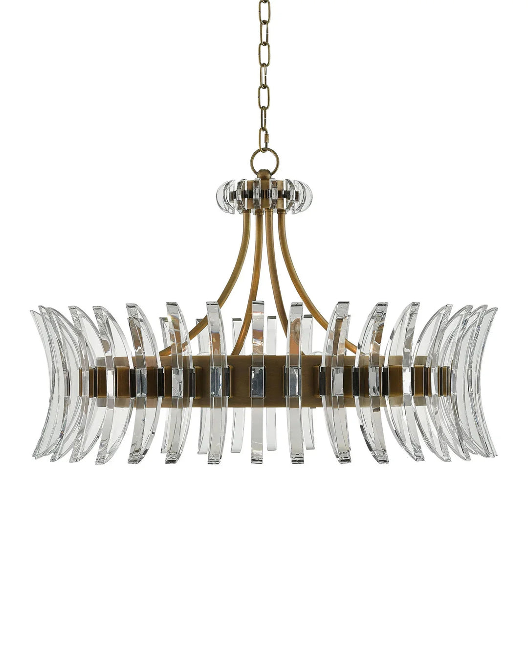 Coquette Large Brass Chandelier