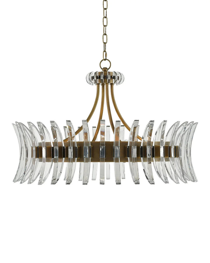Coquette Large Brass Chandelier
