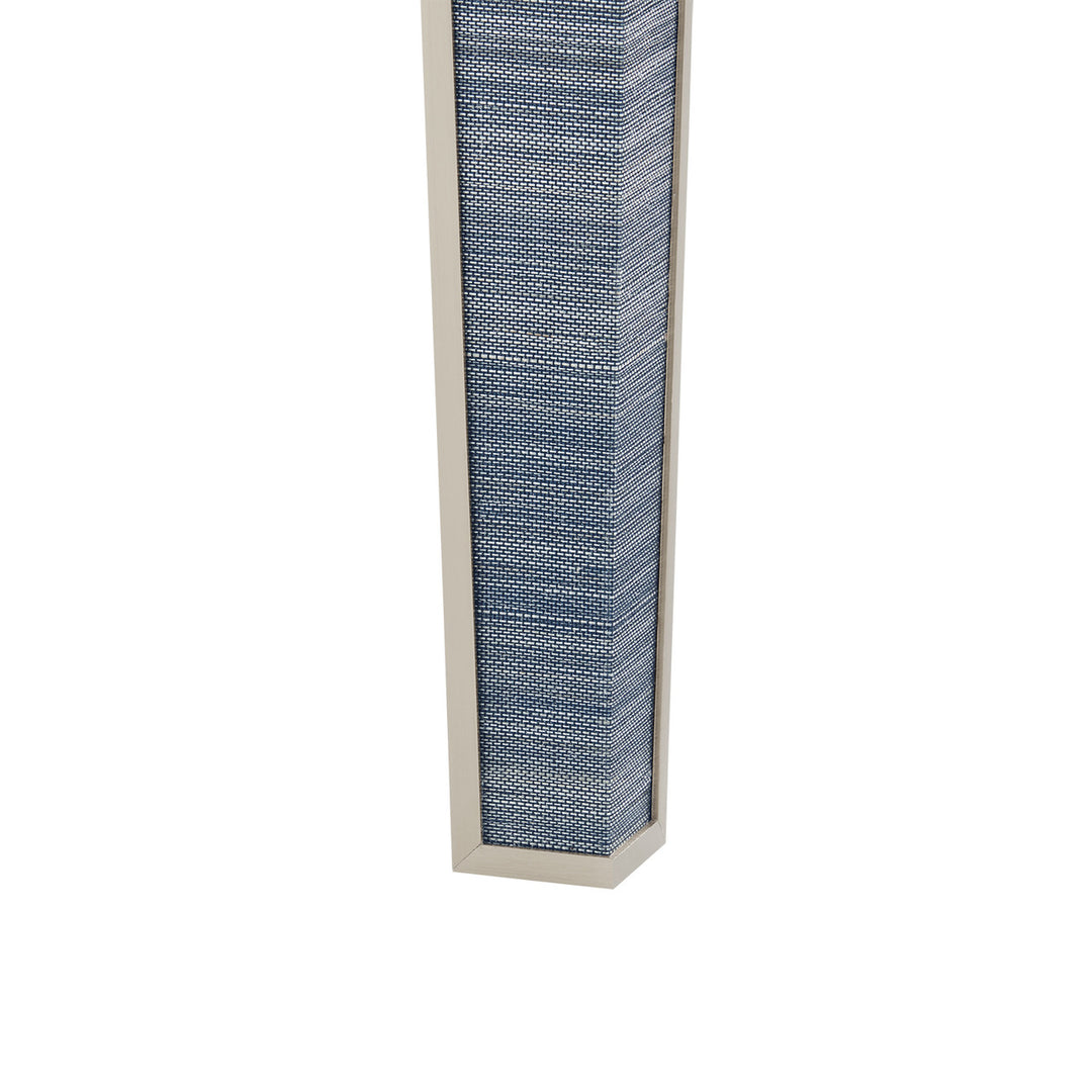 Madeline 1-Drawer Side Table Blue Shimmer