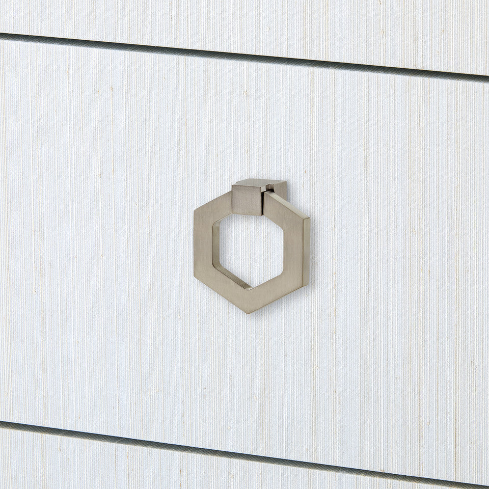 Madeline 3-Drawer Side Table  Platinum Shimmer