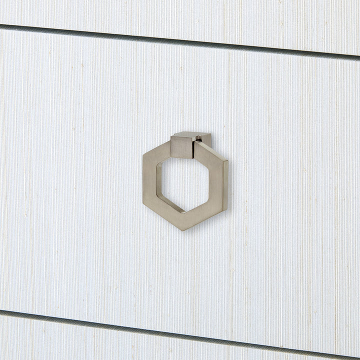 Madeline 3-Drawer Side Table  Platinum Shimmer