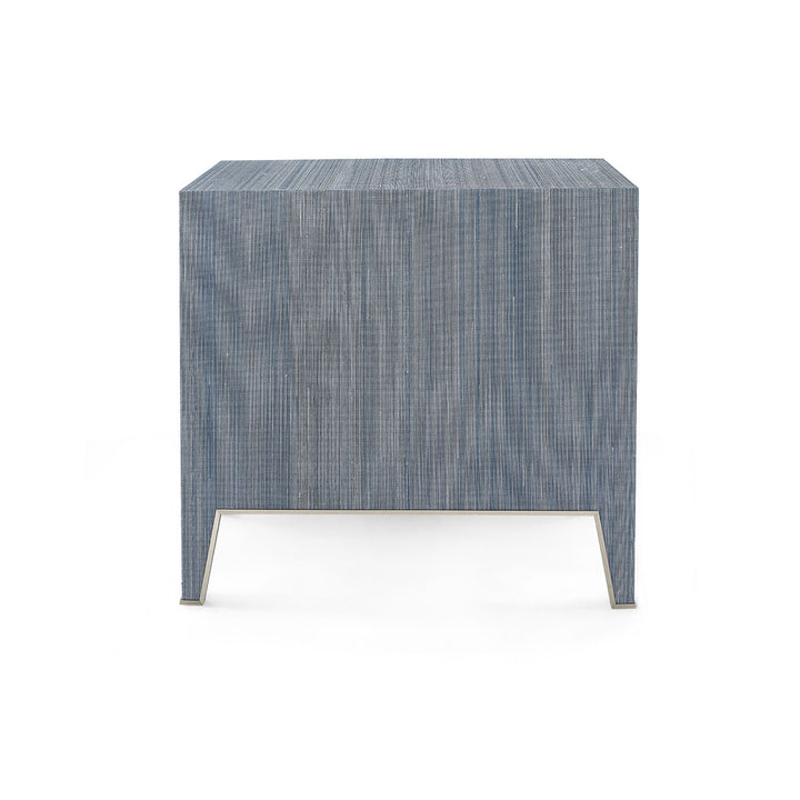 Madeline 3-Drawer Side Table Blue Shimmer