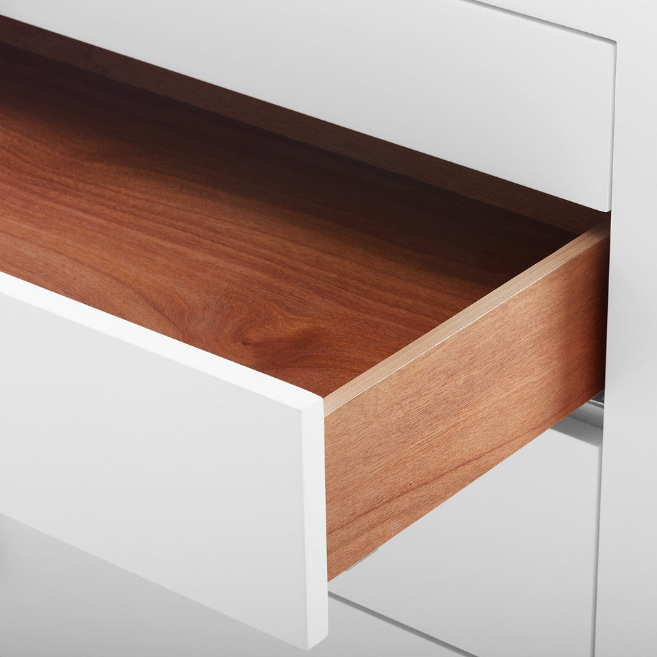 Madison 8-Drawer Chest - Chiffon White