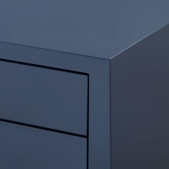 Madison 8-Drawer Chest - Navy Blue Lacquer
