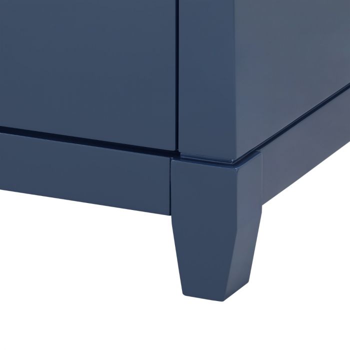 Madison 8-Drawer Chest - Navy Blue Lacquer