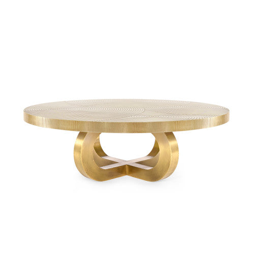 Maddox Coffee Table Antique Brass