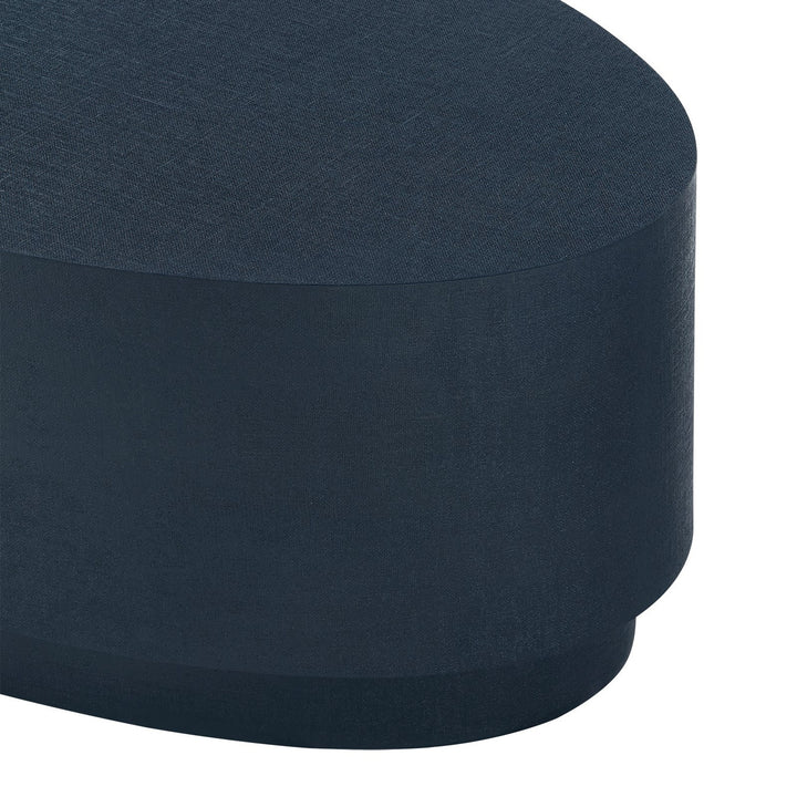 Mila Oval Coffee Table - Blue Steel