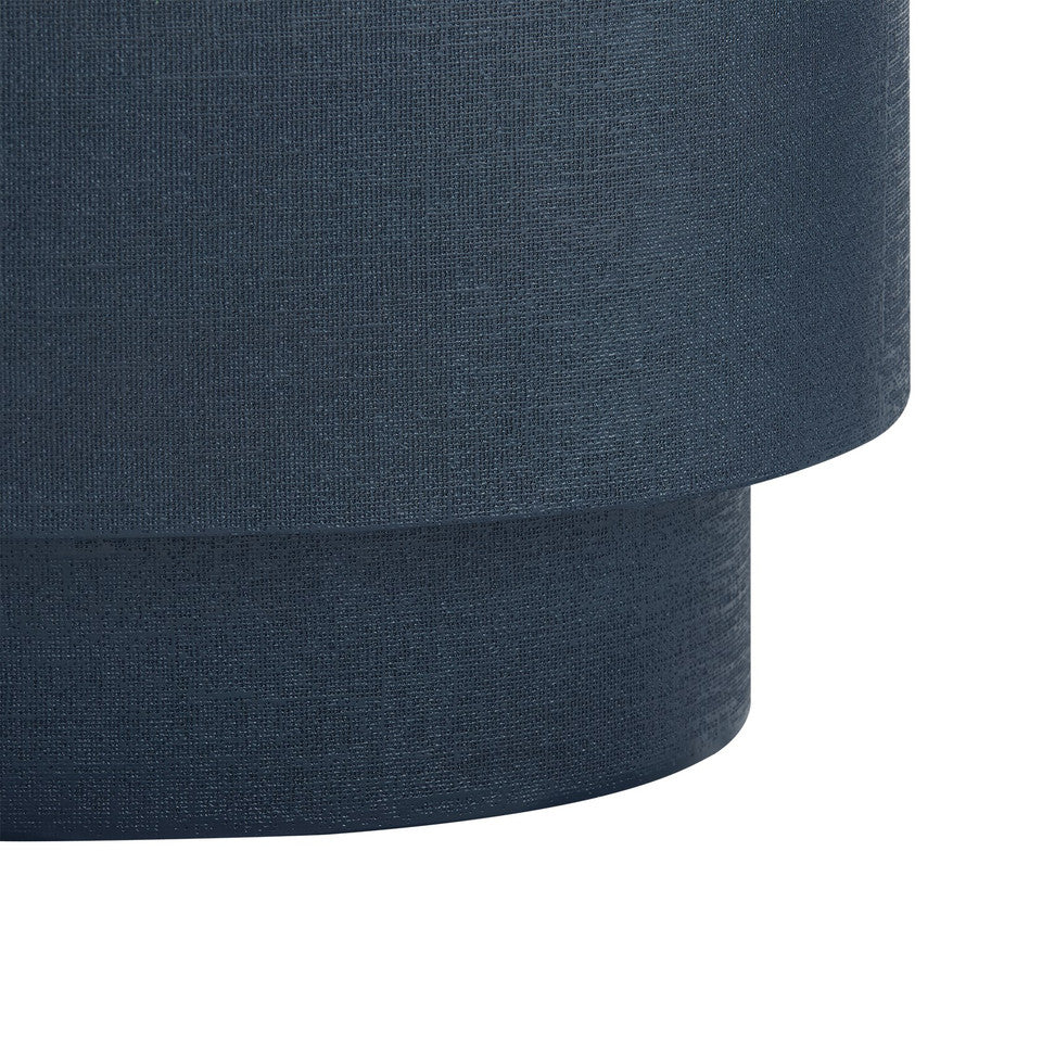 Mila Oval Coffee Table - Blue Steel