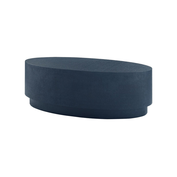 Mila Oval Coffee Table - Blue Steel