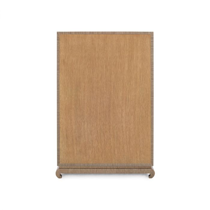 Ming Tall 6-Drawer Dresser - Flax Brown