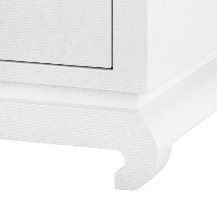 Ming Tall 6-Drawer Dresser - Chiffon White