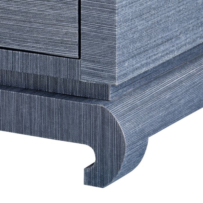 Ming Tall 6-Drawer Dresser - Navy Blue
