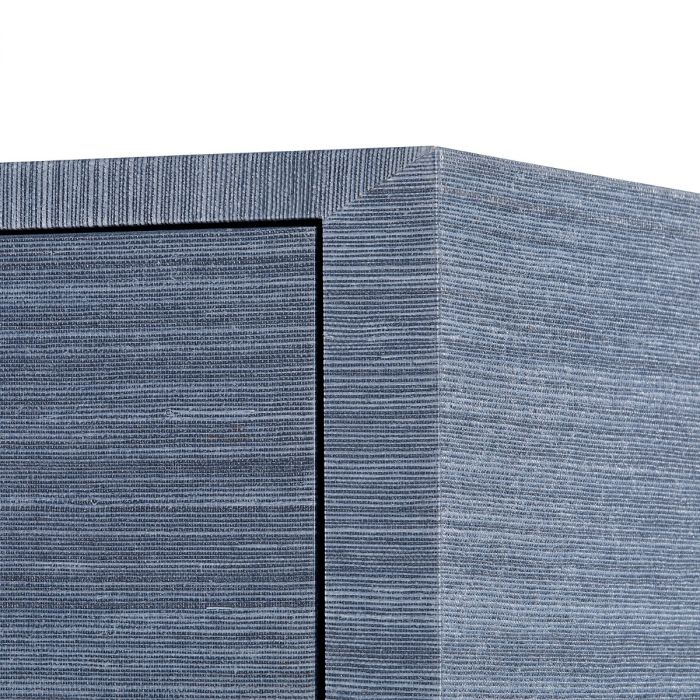 Ming Tall 6-Drawer Dresser - Navy Blue