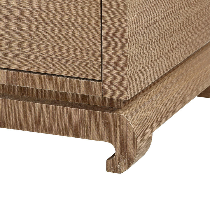 Meredith 4-Door Cabinet - Flax Brown