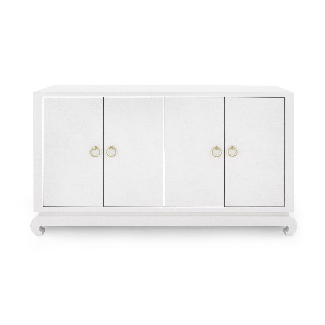 Meredith 4-Door Cabinet - Chiffon White