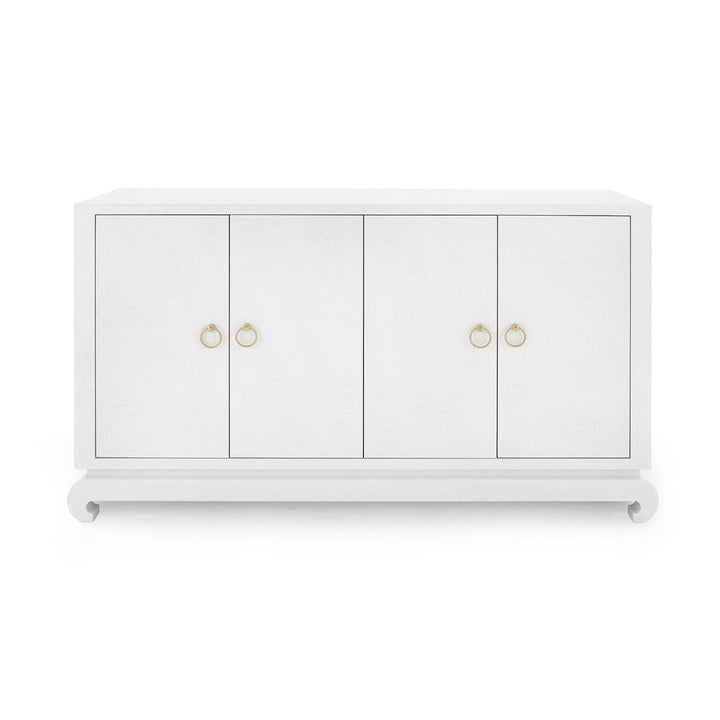 Meredith 4-Door Cabinet - Chiffon White