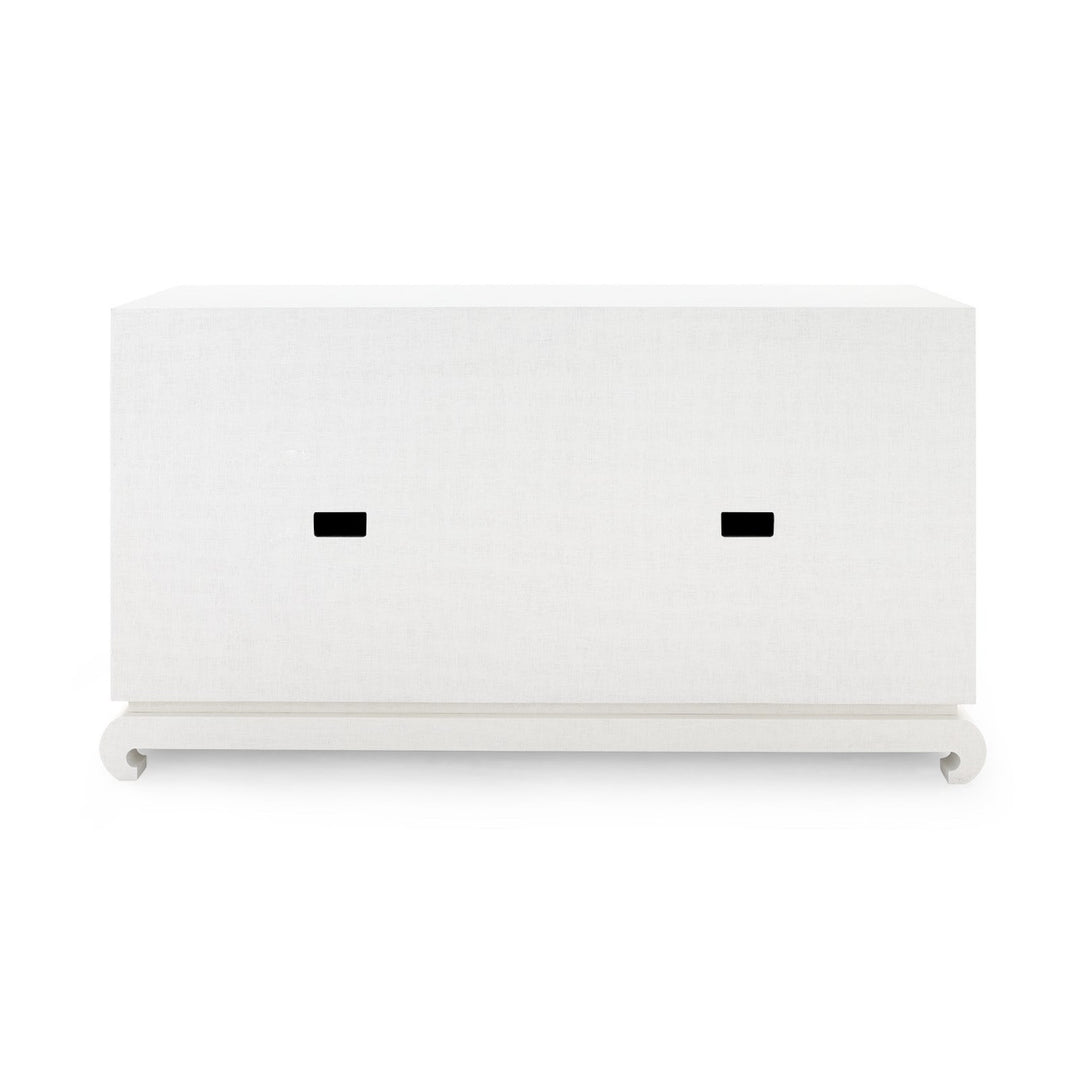 Meredith 4-Door Cabinet - Chiffon White