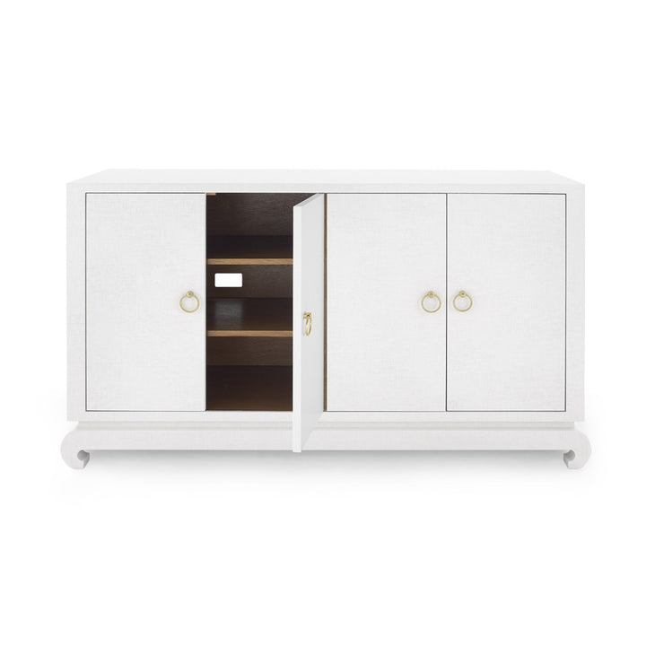 Meredith 4-Door Cabinet - Chiffon White