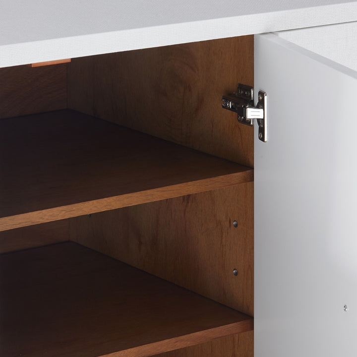 Meredith 4-Door Cabinet - Chiffon White