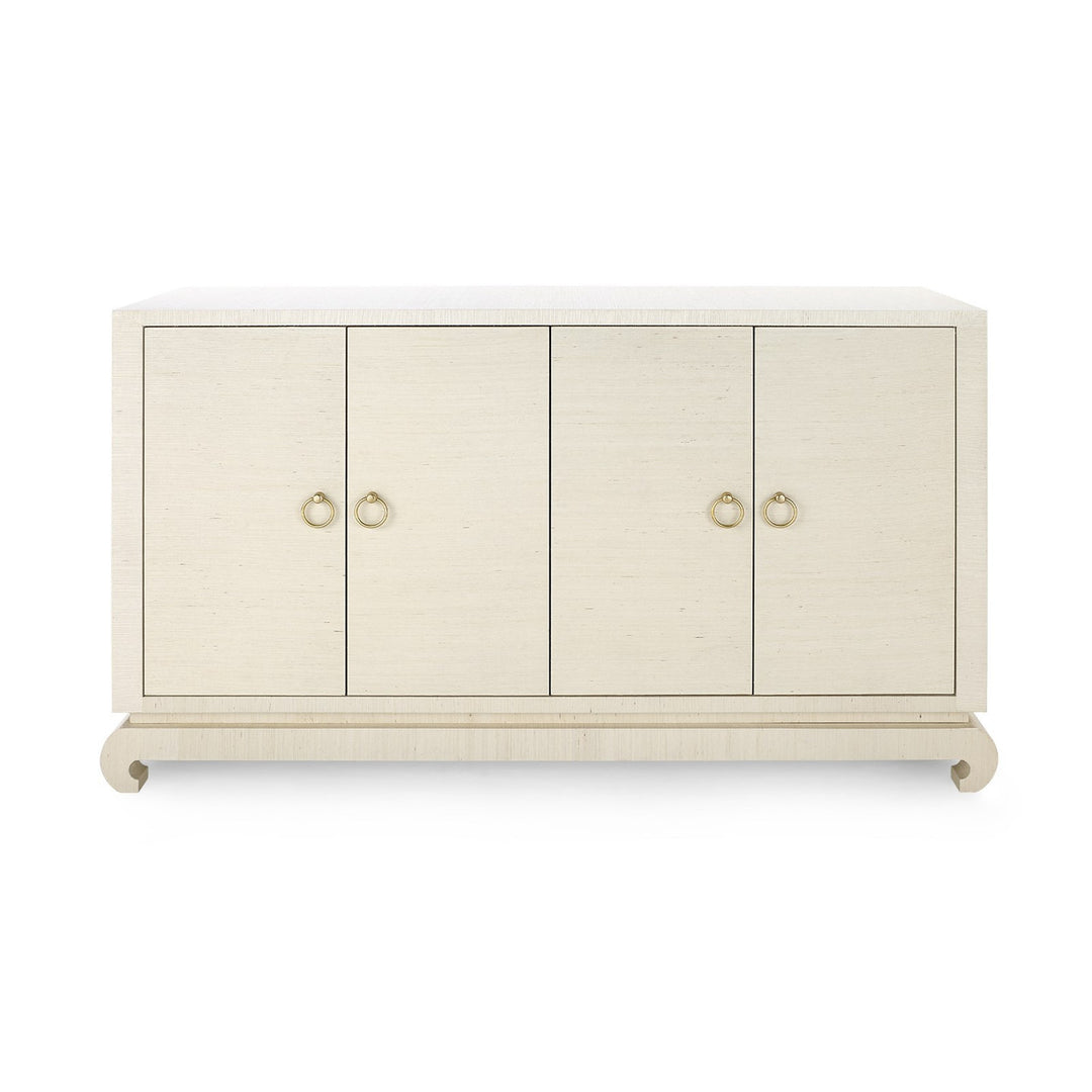 Meredith 4-Door Cabinet - Canvas Cream