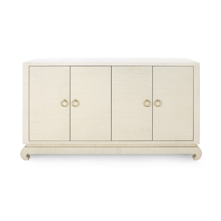 Meredith 4-Door Cabinet - Canvas Cream
