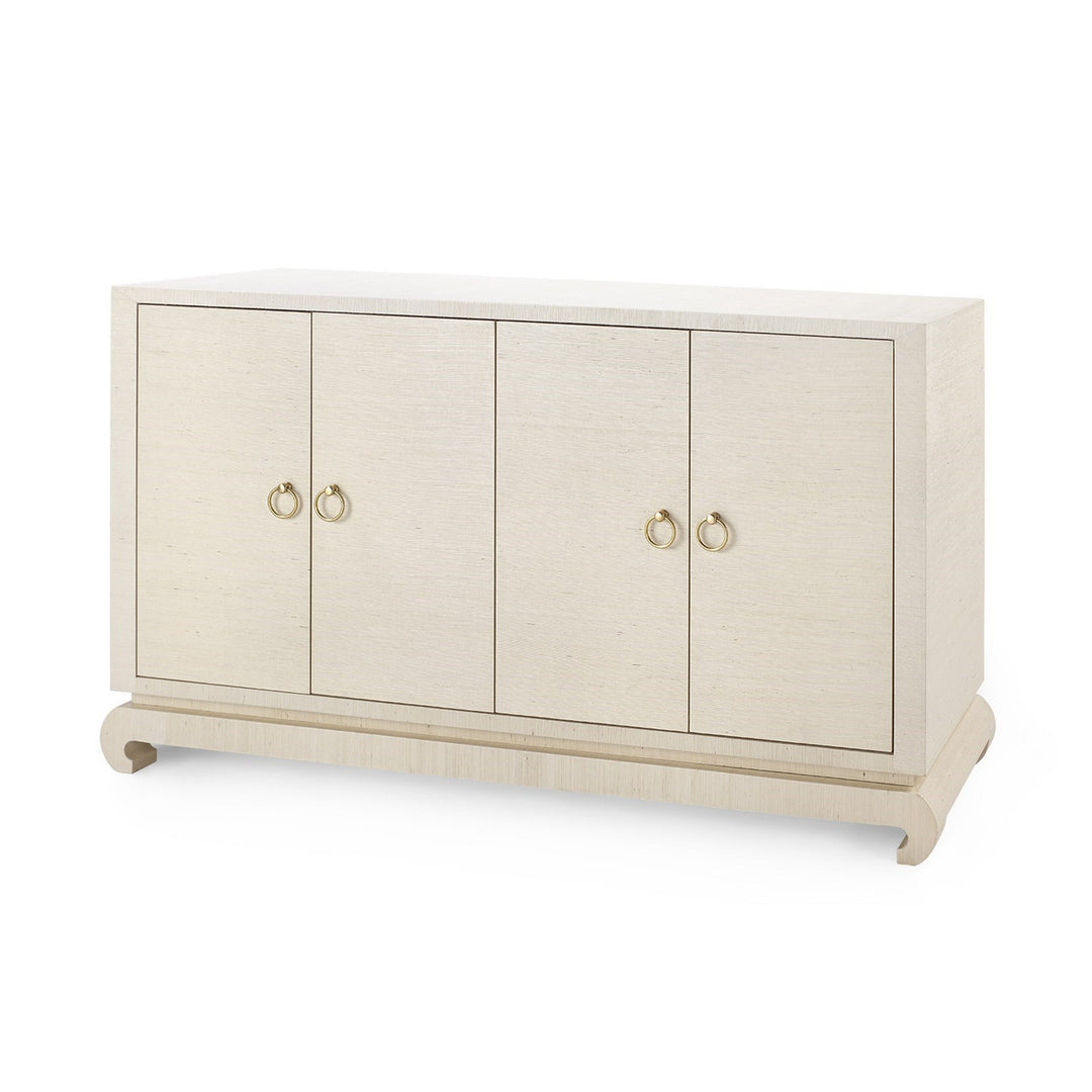 Meredith 4-Door Cabinet - Canvas Cream