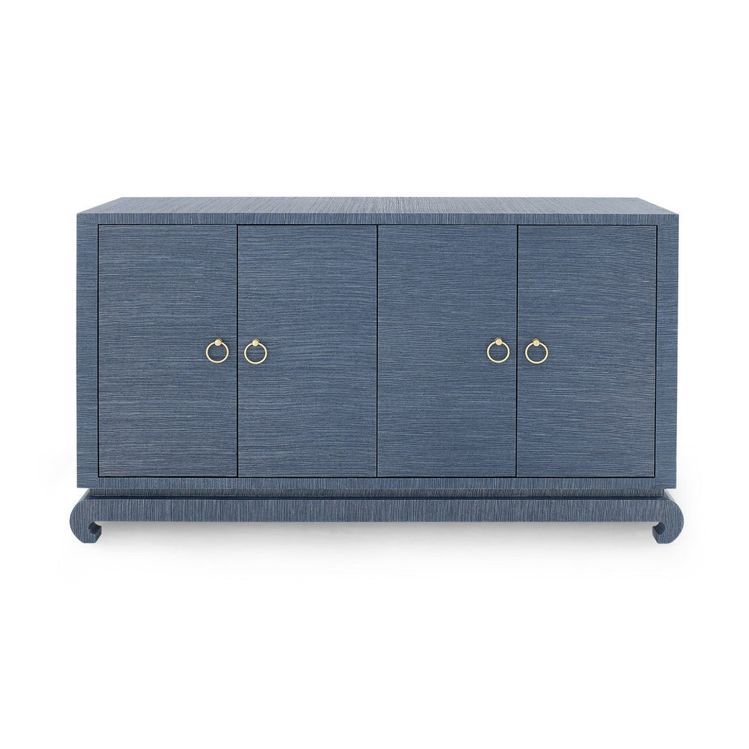 Meredith 4-Door Cabinet - Navy Blue