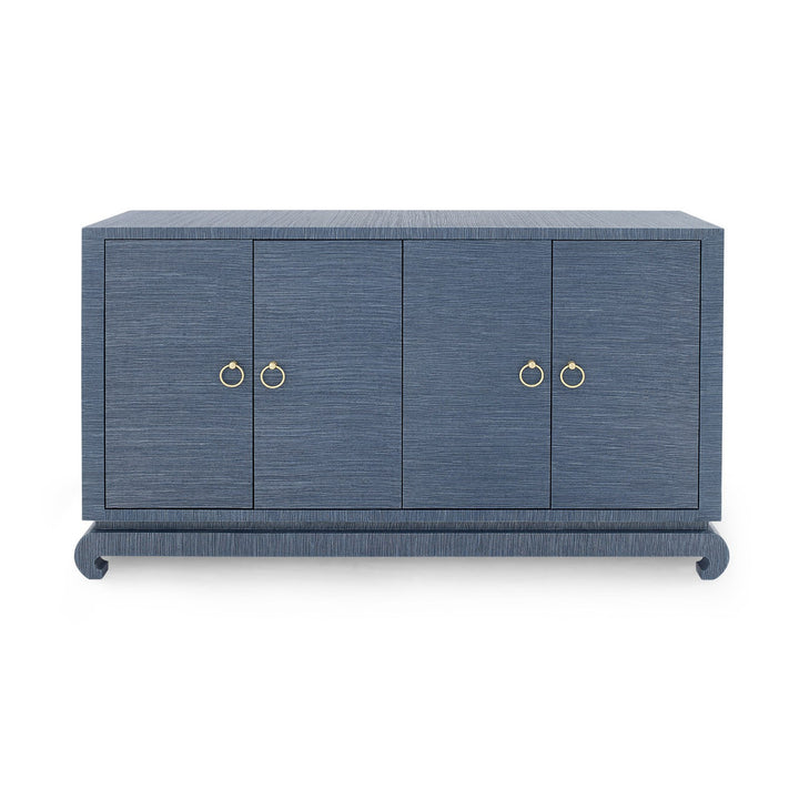Meredith 4-Door Cabinet - Navy Blue