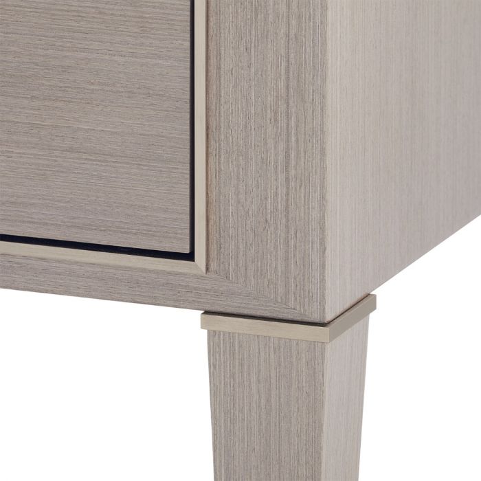 Morris Desk - Taupe Gray and Champagne