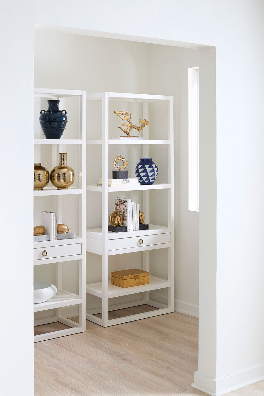 Newport Etagere White Pearl