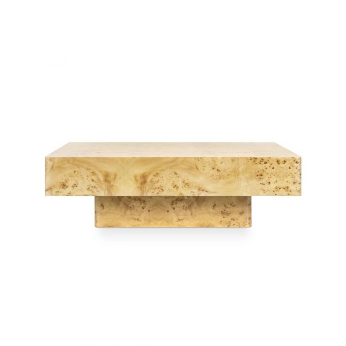 Norma Large Square Coffee Table - Burl