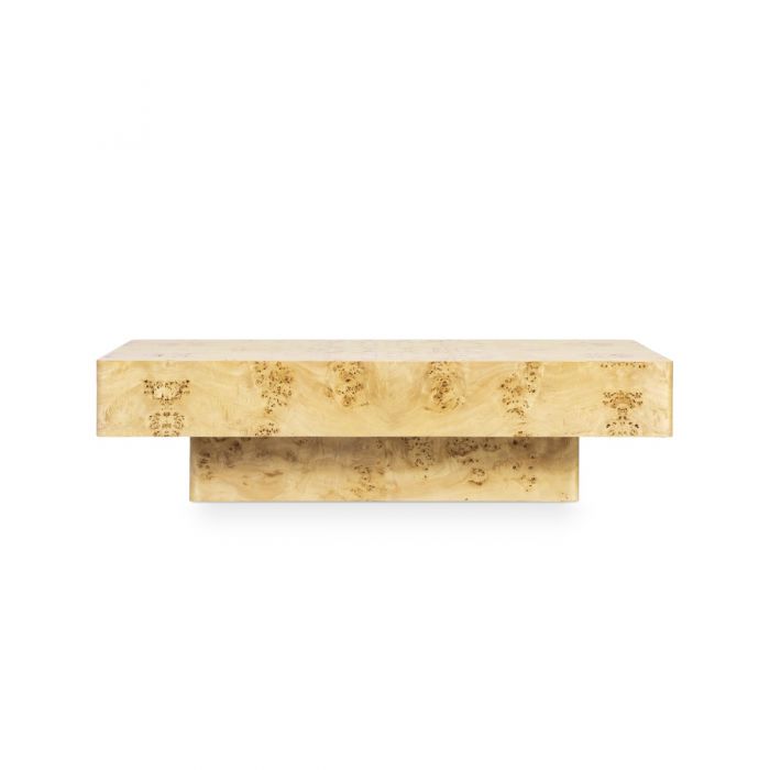 Norma Large Rectangular Coffee Table -  Burl