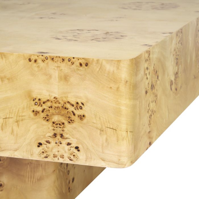 Norma Large Rectangular Coffee Table -  Burl