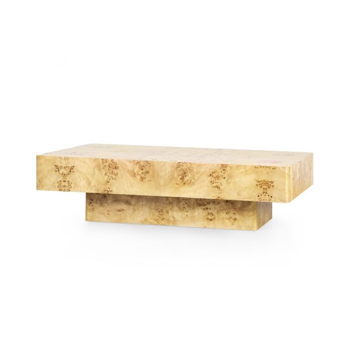 Norma Large Rectangular Coffee Table -  Burl