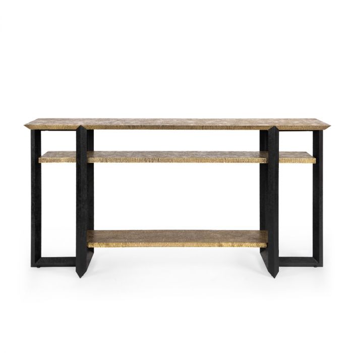 Norman Console - Antique Brass and Dark Bronze