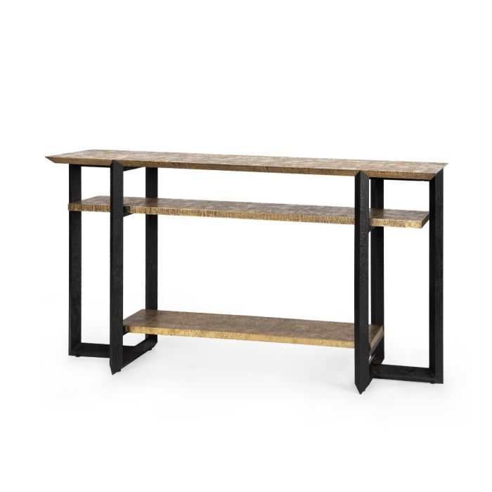 Norman Console - Antique Brass and Dark Bronze