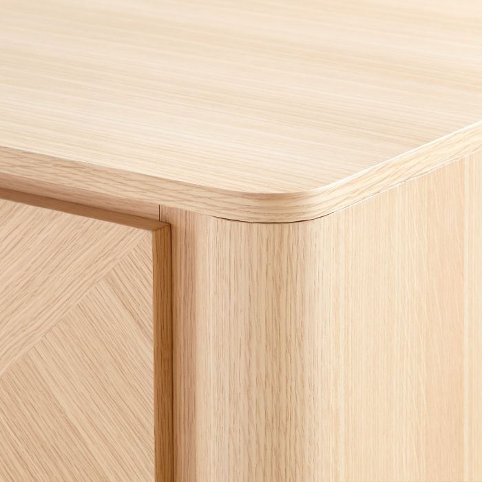 Nolan Two Door Cabinet -  Pristine Oak