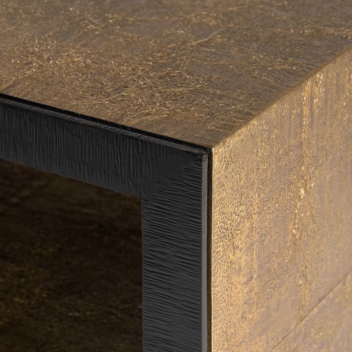Odeon Coffee Table/Bench - Antique Brass and Dark Bronze