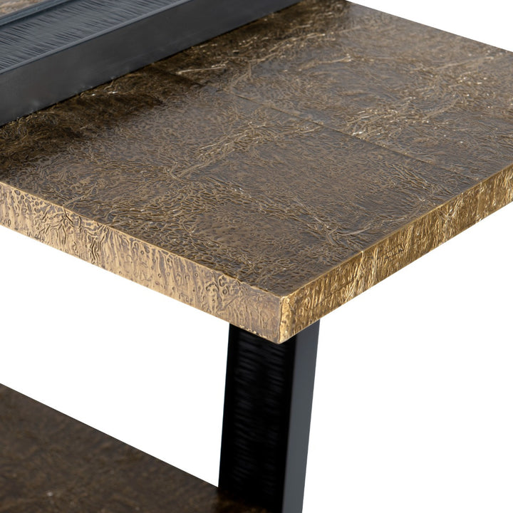 Odeon Low Shelf Antique Brass and Dark Bronze (Copy)