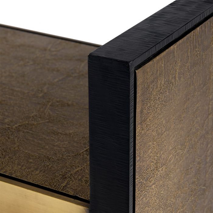 Odeon Large Bench/Coffee Table - Antique Brass and Dark Bronze