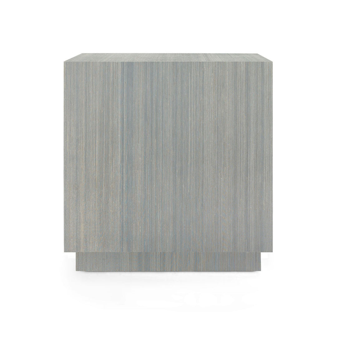 Parker 2-Drawer Side Table Slate Blue Shimmer