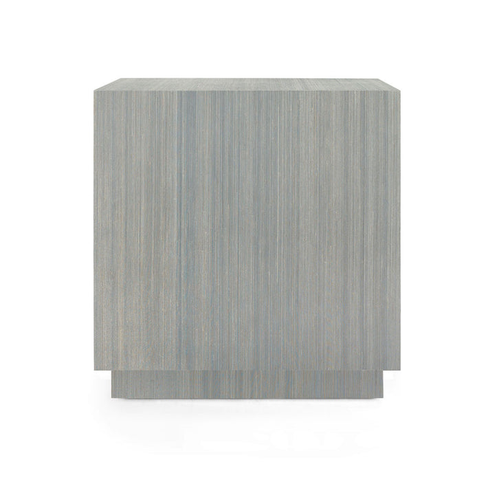 Parker 2-Drawer Side Table Slate Blue Shimmer