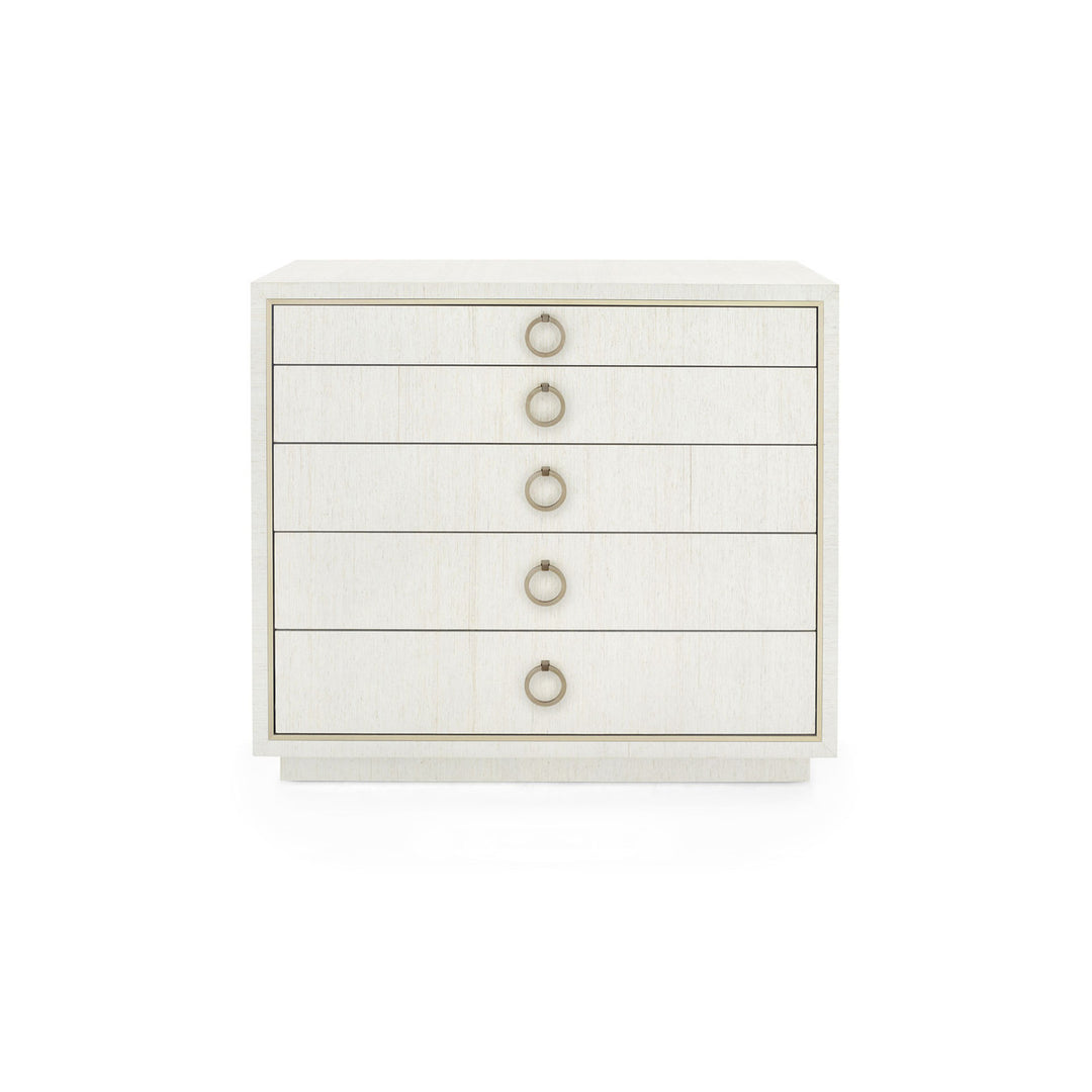 Parker Extra Large 5-Drawer - Silver Shimmer
