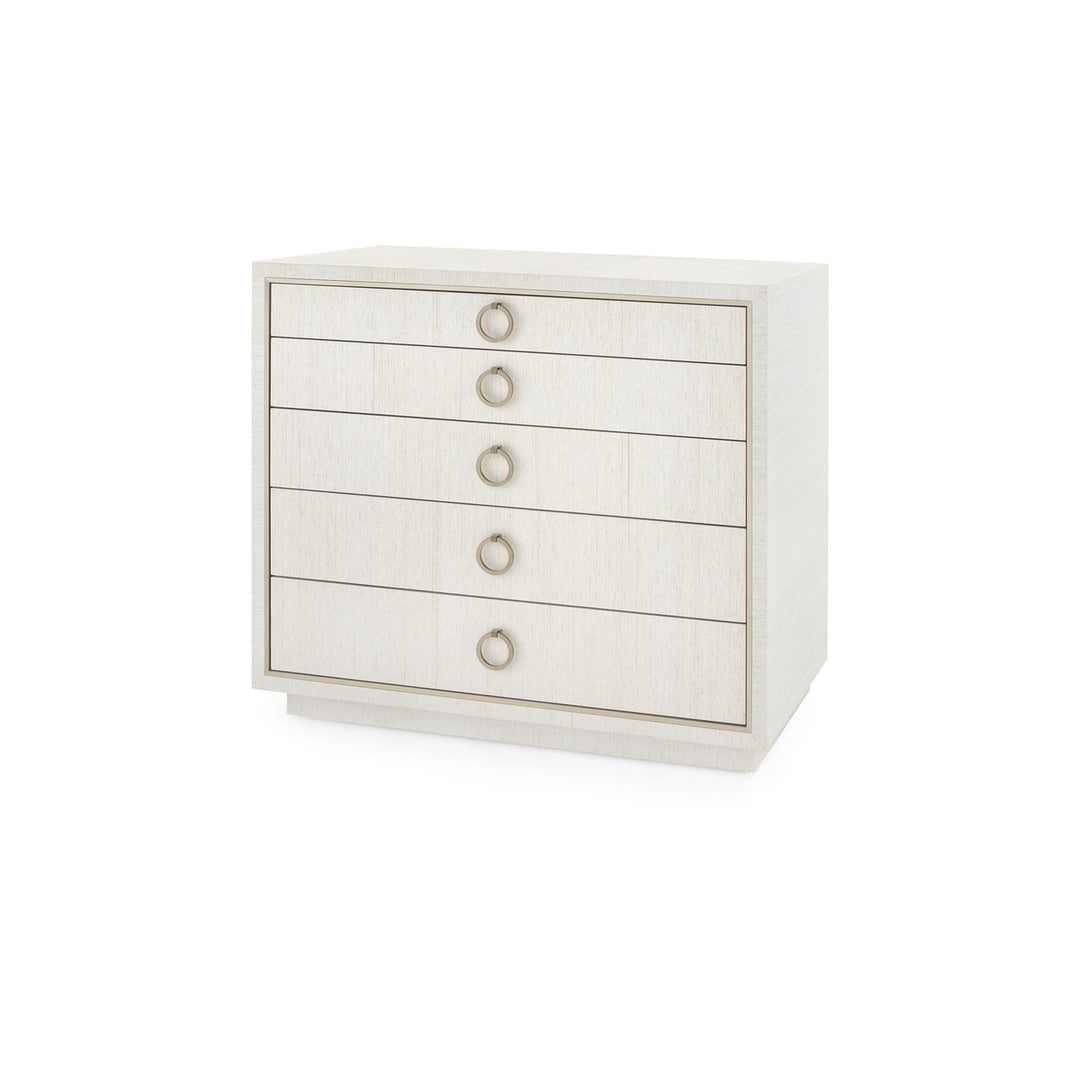 Parker Extra Large 5-Drawer - Silver Shimmer