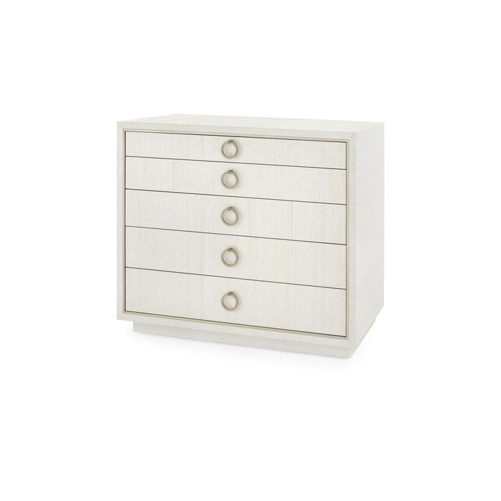 Parker Extra Large 5-Drawer - Silver Shimmer