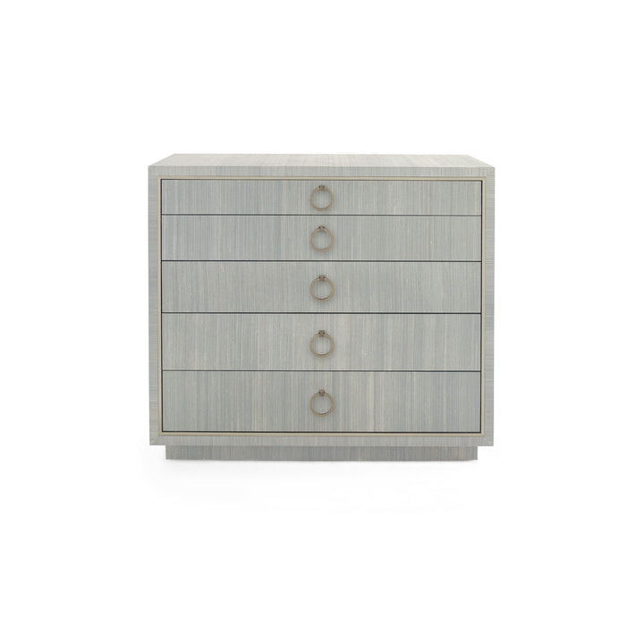 Parker Large 5-Drawer Slate Blue