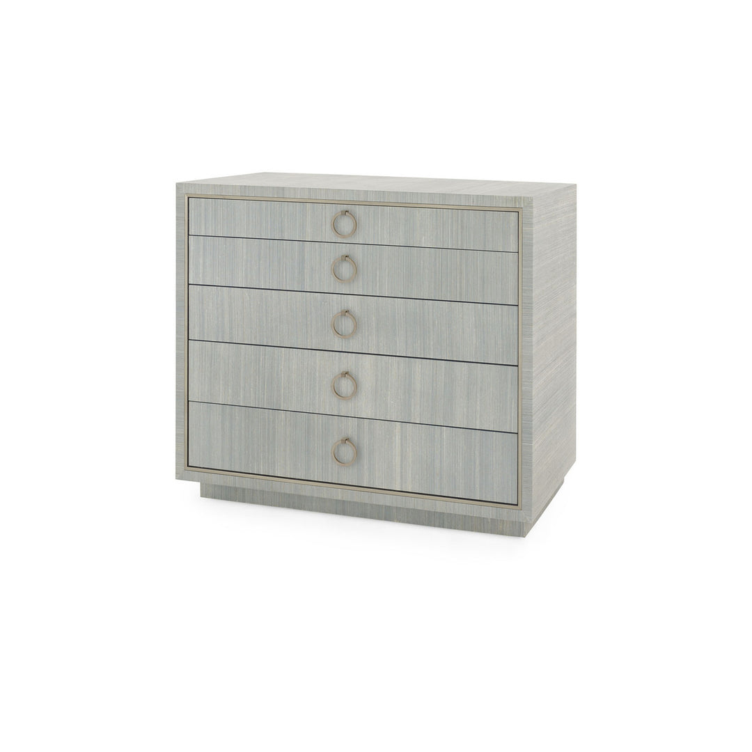 Parker Large 5-Drawer Slate Blue