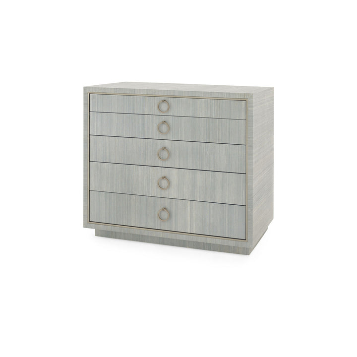 Parker Large 5-Drawer Slate Blue